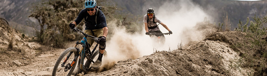 Mens with Mountain Bicycle