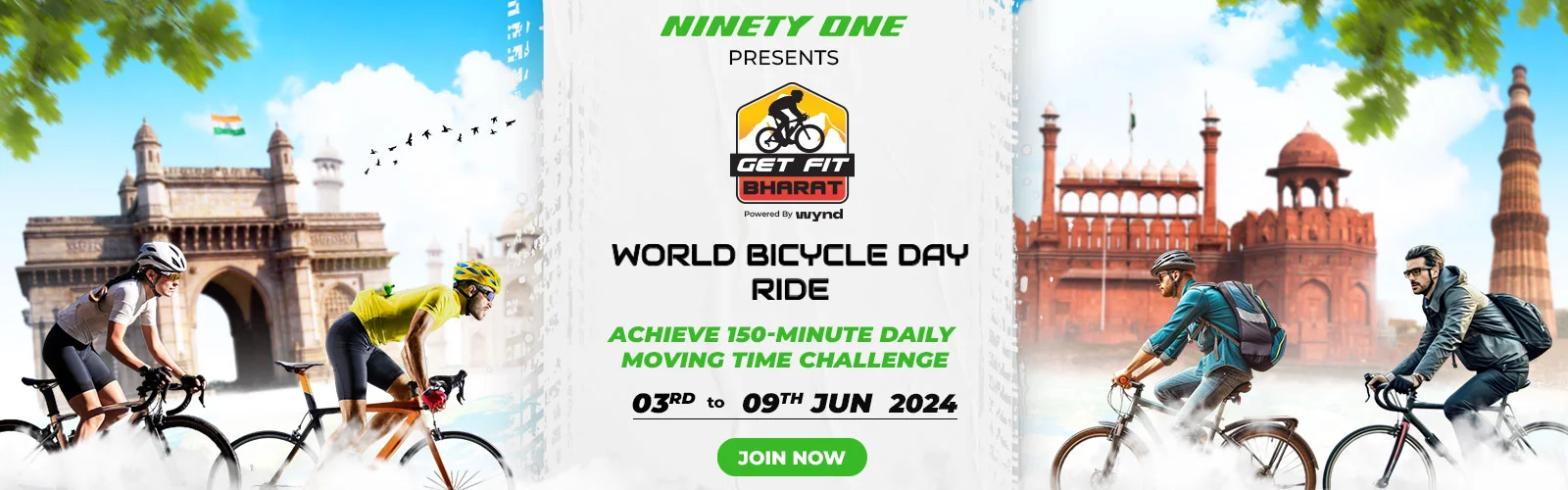 Get Fit Bharat World Bicycle Day Ride